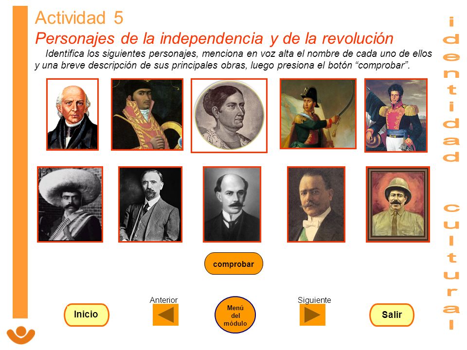 Actividad 5 Personajes de la independencia y de la revolución