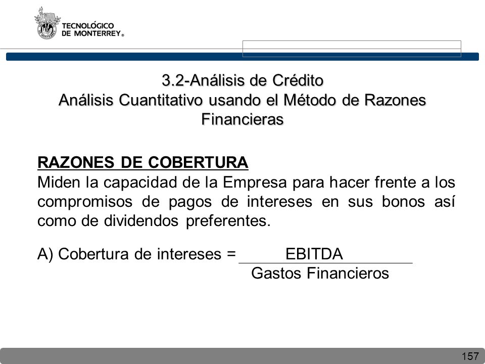 3.2-Análisis de Crédito Análisis Cuantitativo usando el Método de Razones Financieras