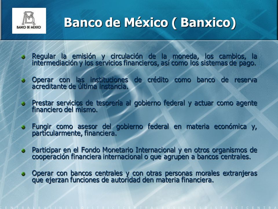 Banco de México ( Banxico)