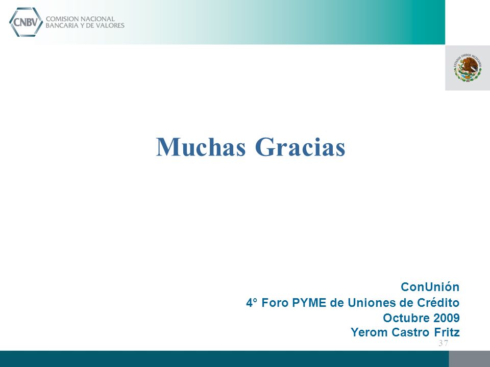 Muchas Gracias ConUnión 4° Foro PYME de Uniones de Crédito