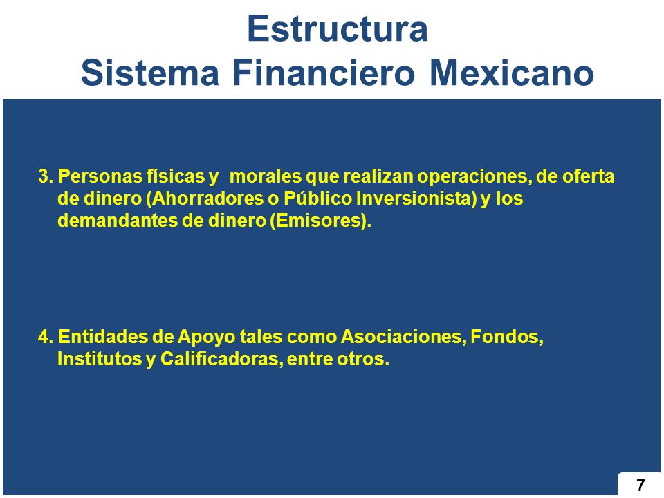 Estructura Sistema Financiero Mexicano
