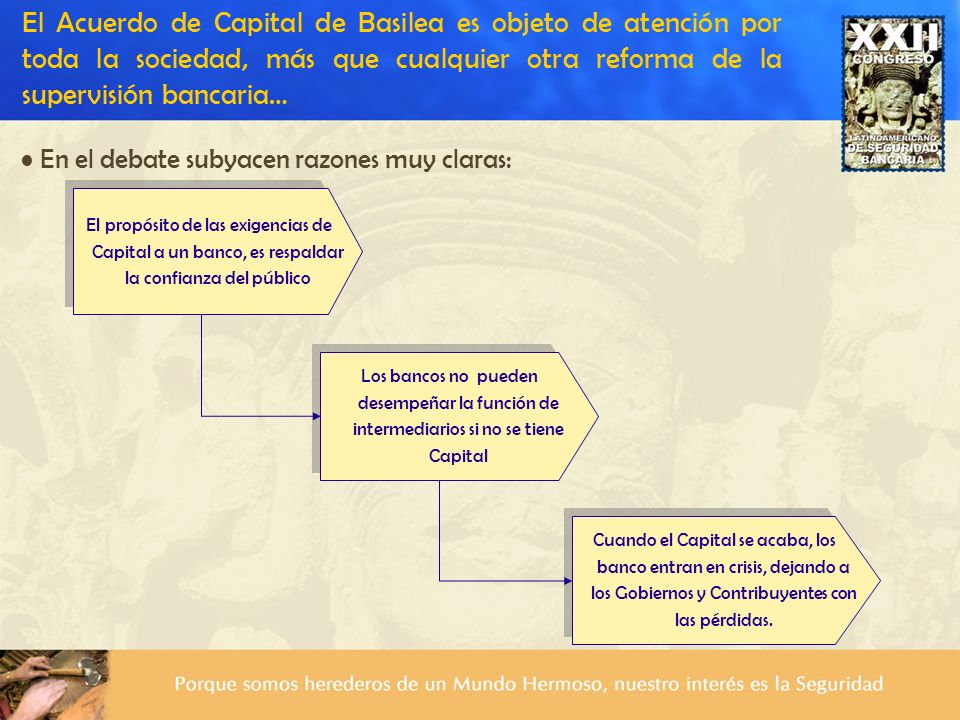 El Acuerdo de Capital de Basilea es objeto de atención por toda la sociedad, más que cualquier otra reforma de la supervisión bancaria…