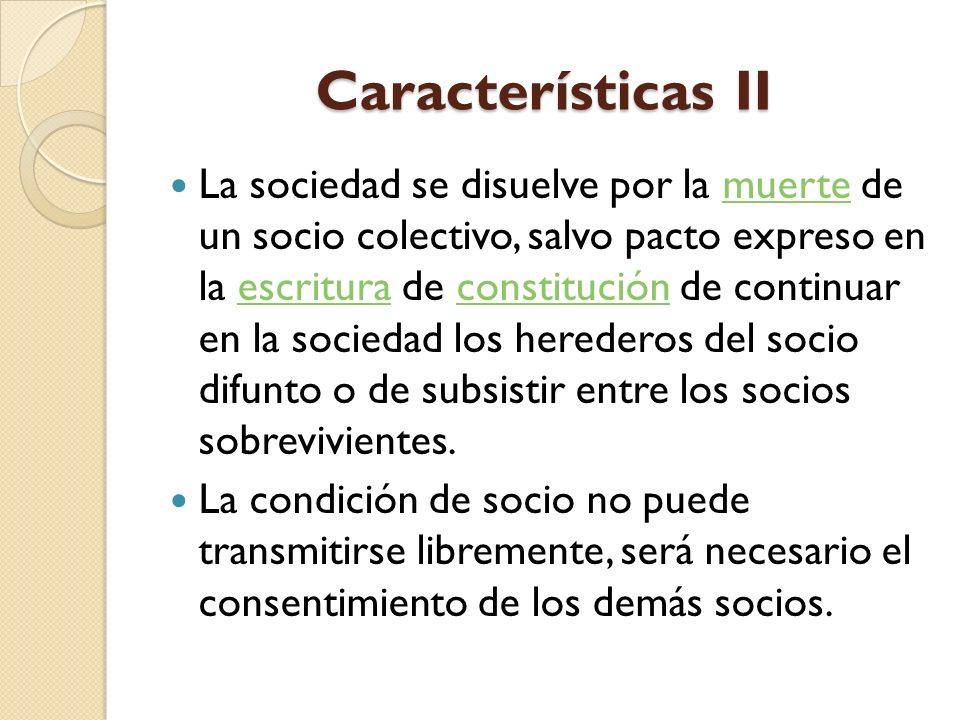 Características II