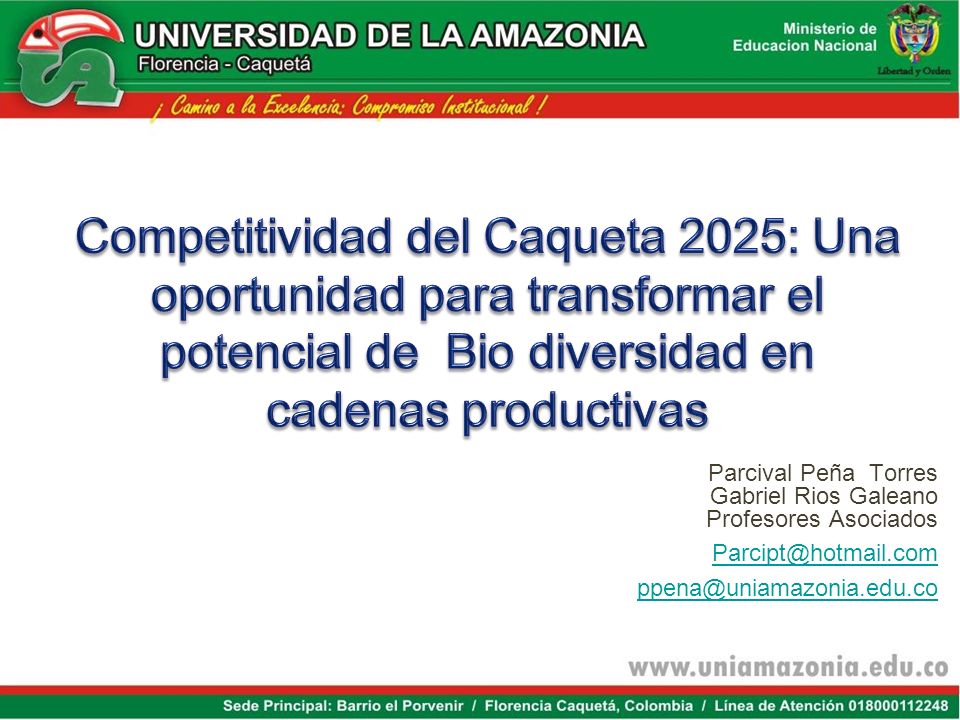 Competitividad del Caqueta 2025: Una oportunidad para transformar el potencial de Bio diversidad en cadenas productivas