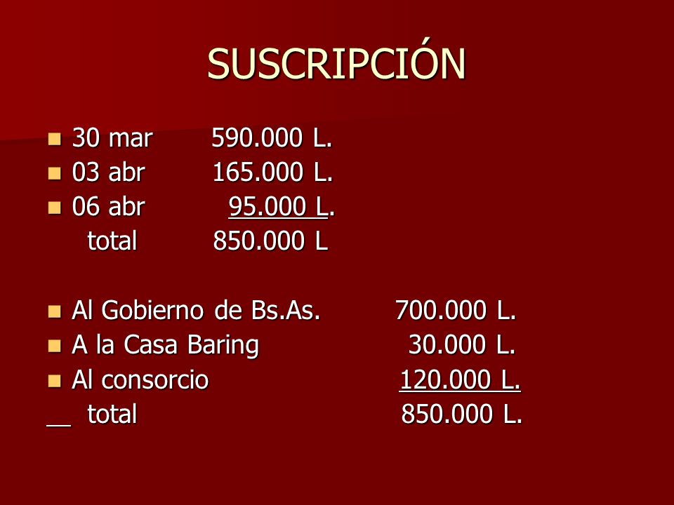 SUSCRIPCIÓN 30 mar L. 03 abr L. 06 abr L.
