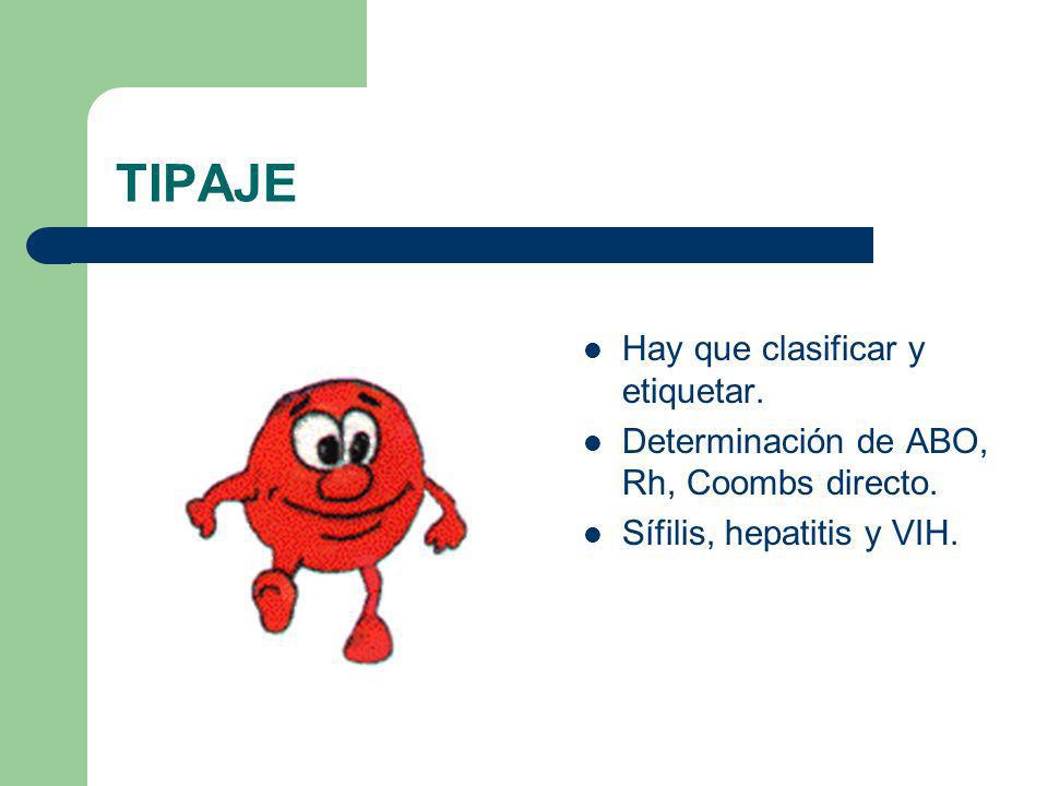 TIPAJE Hay que clasificar y etiquetar.