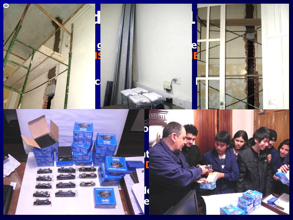 Trabajos durante 2010 y 2011 Montaje del 1° generador eólico – empresas donantes TRANSENER y PAMPA ENERGÍA.