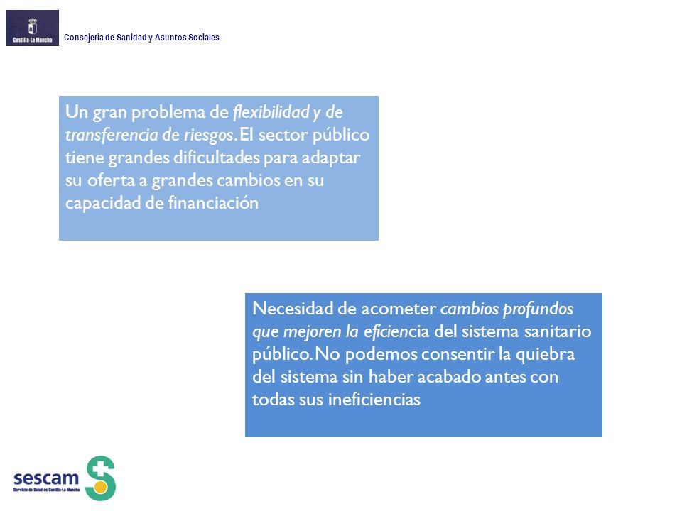 Un gran problema de flexibilidad y de transferencia de riesgos