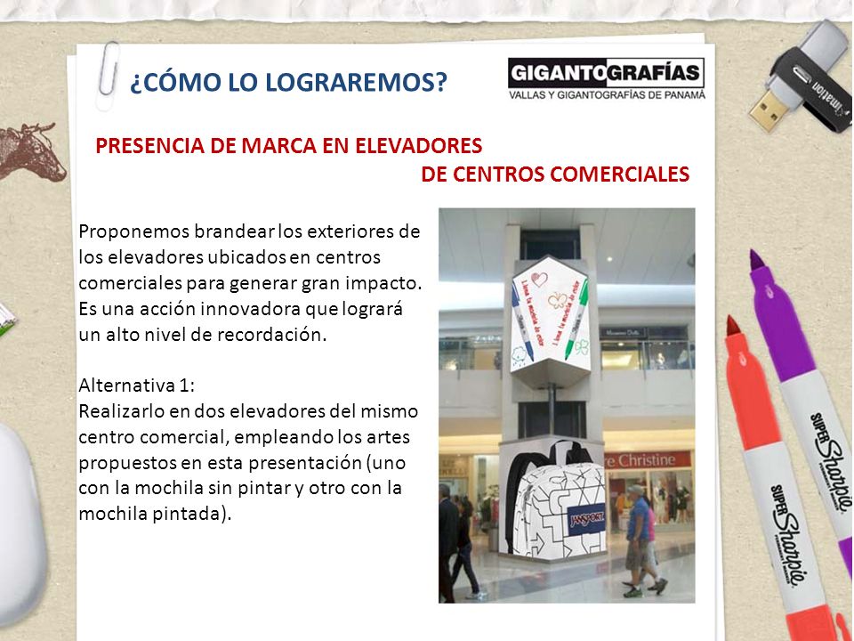¿CÓMO LO LOGRAREMOS PRESENCIA DE MARCA EN ELEVADORES