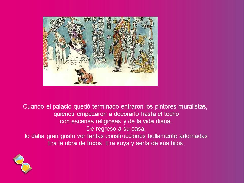 Cuando el palacio quedó terminado entraron los pintores muralistas,