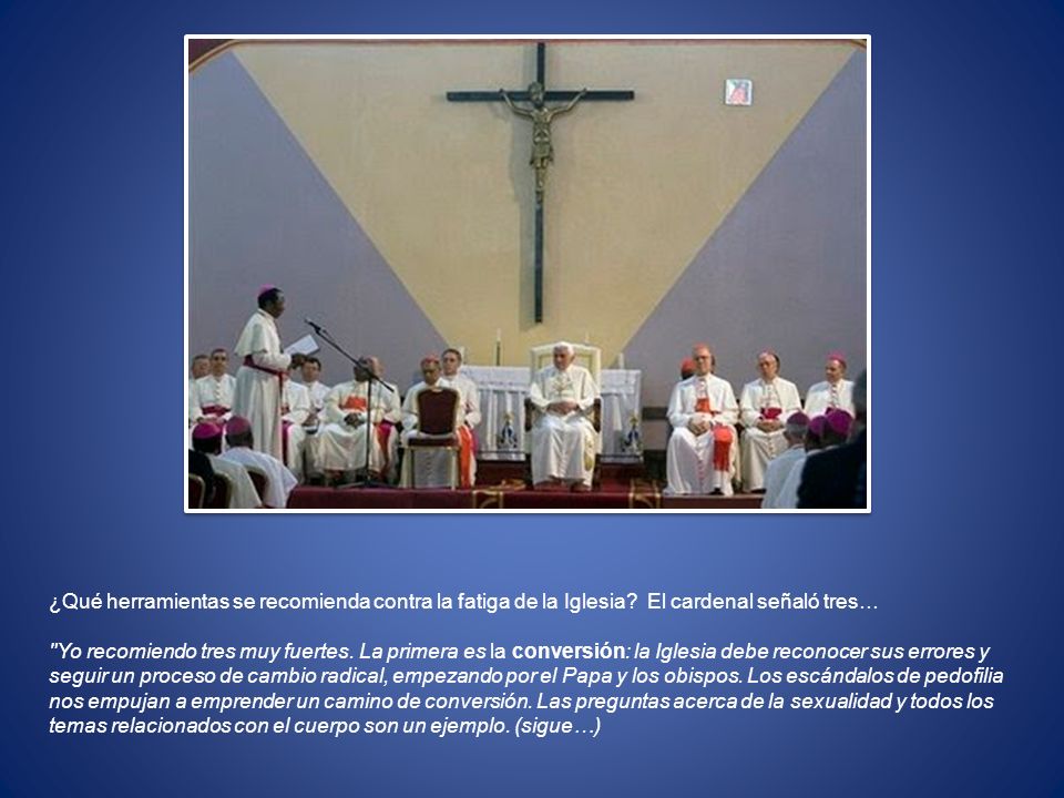 ¿Qué herramientas se recomienda contra la fatiga de la Iglesia