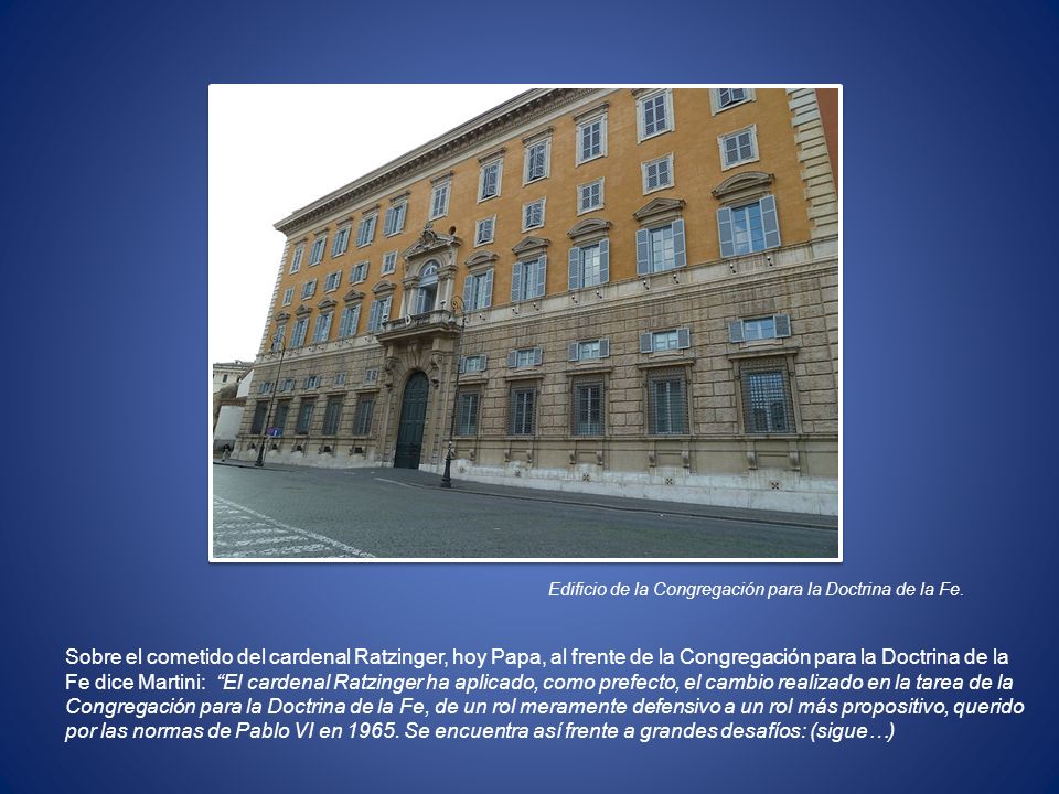 Edificio de la Congregación para la Doctrina de la Fe.