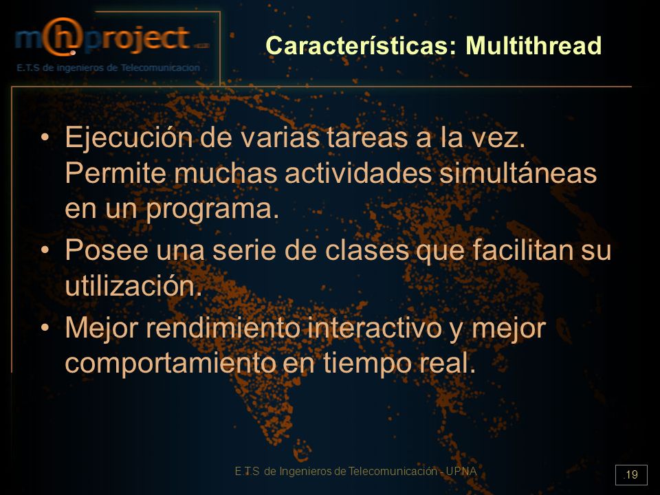 Características: Multithread