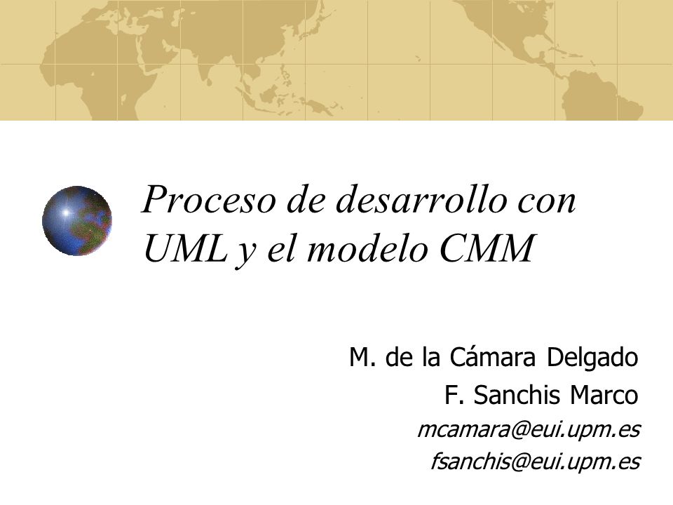 Proceso de desarrollo con UML y el modelo CMM