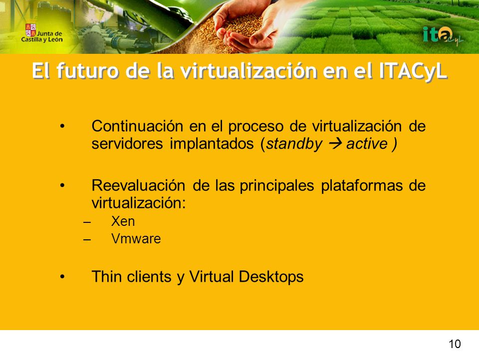 El futuro de la virtualización en el ITACyL