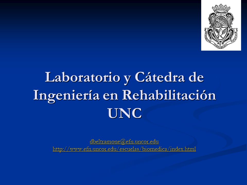 Laboratorio y Cátedra de Ingeniería en Rehabilitación UNC