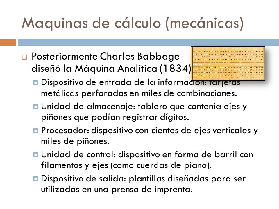 Maquinas de cálculo (mecánicas)