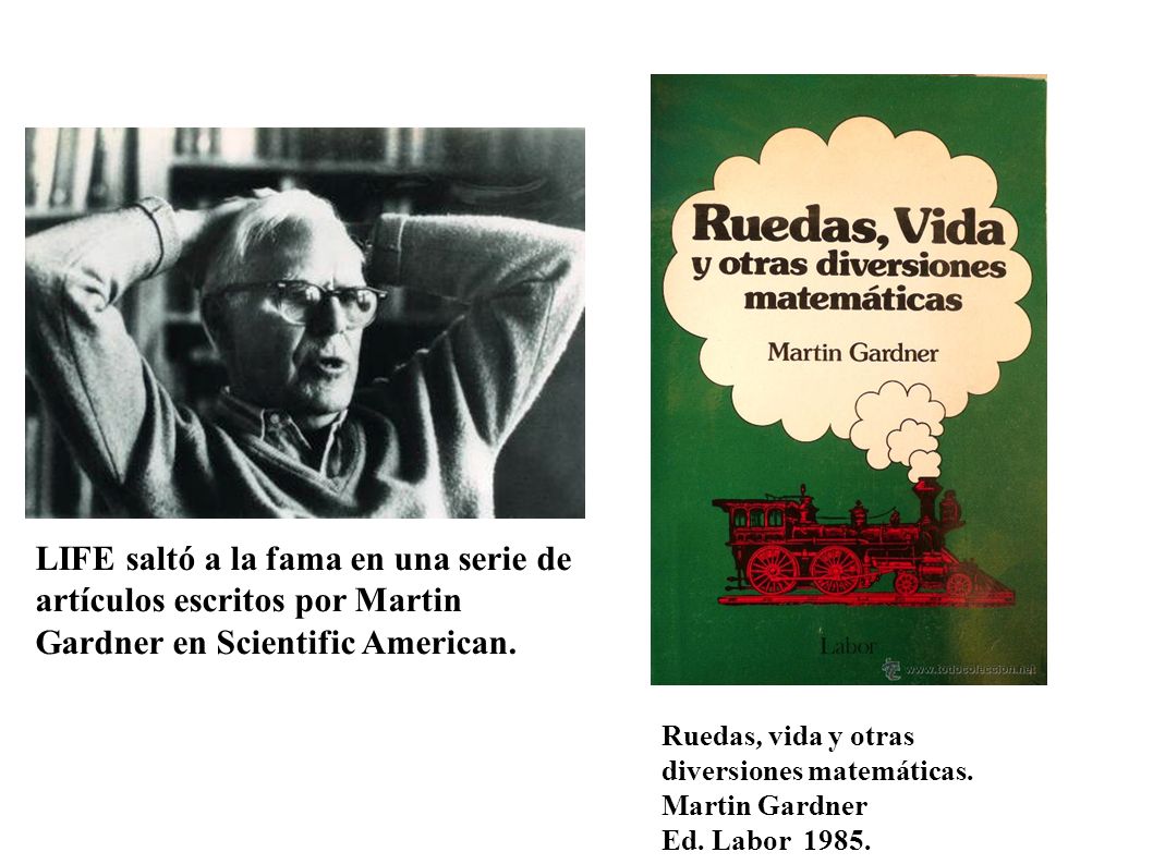 LIFE saltó a la fama en una serie de artículos escritos por Martin Gardner en Scientific American.