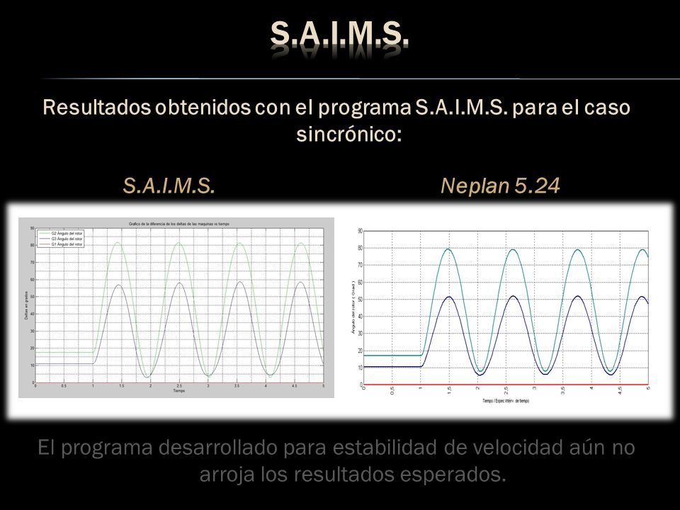S.A.I.M.S. Resultados obtenidos con el programa S.A.I.M.S. para el caso sincrónico: S.A.I.M.S. Neplan
