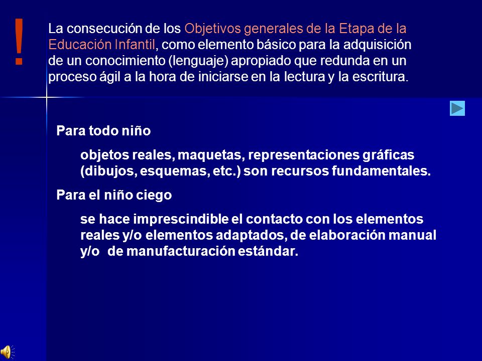 ! La consecución de los Objetivos generales de la Etapa de la