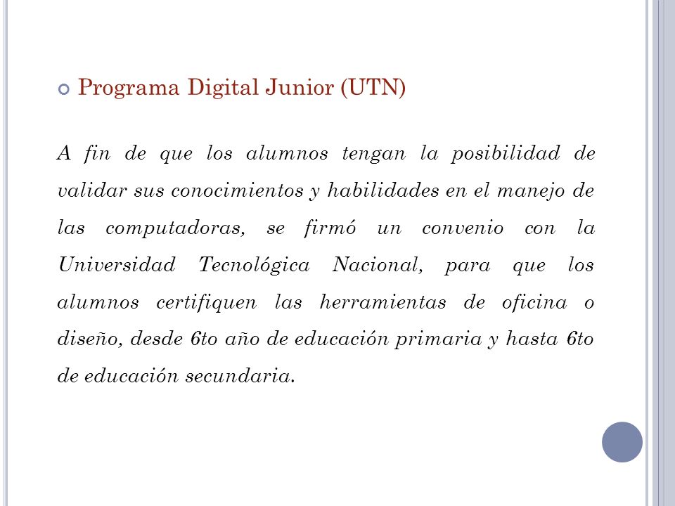 Programa Digital Junior (UTN)