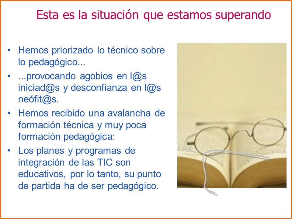Esta es la situación que estamos superando