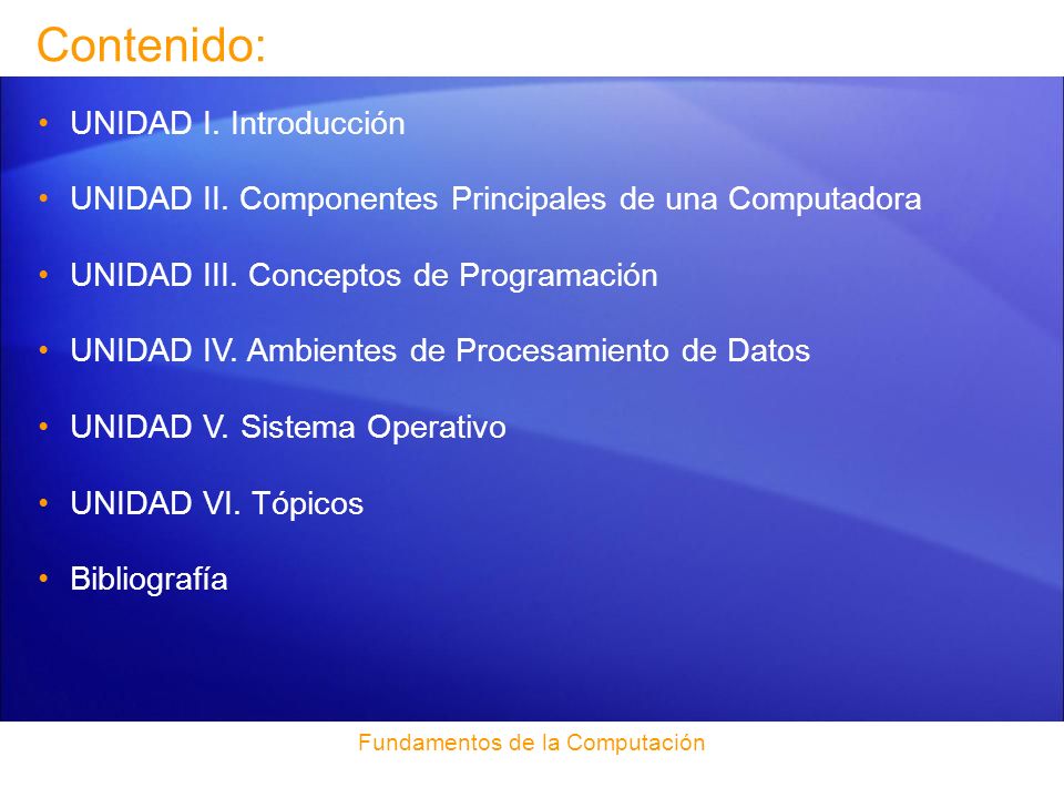 Fundamentos de la Computación