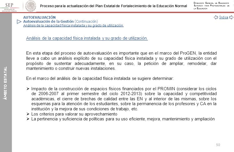 Análisis de la capacidad física instalada y su grado de utilización.