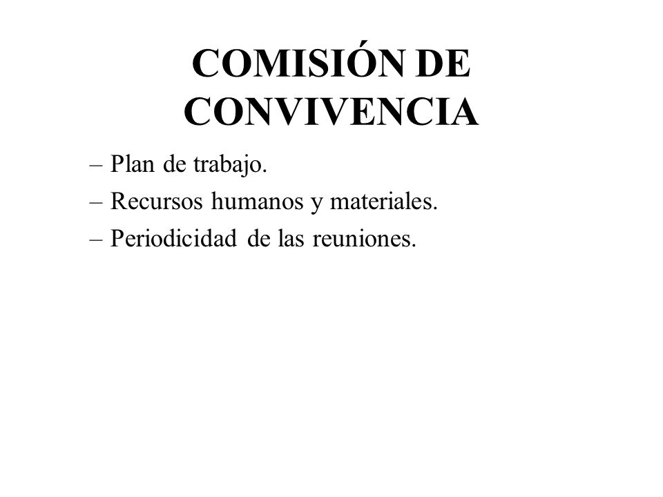 COMISIÓN DE CONVIVENCIA