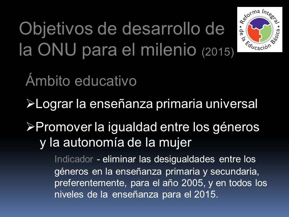 Objetivos de desarrollo de la ONU para el milenio (2015)