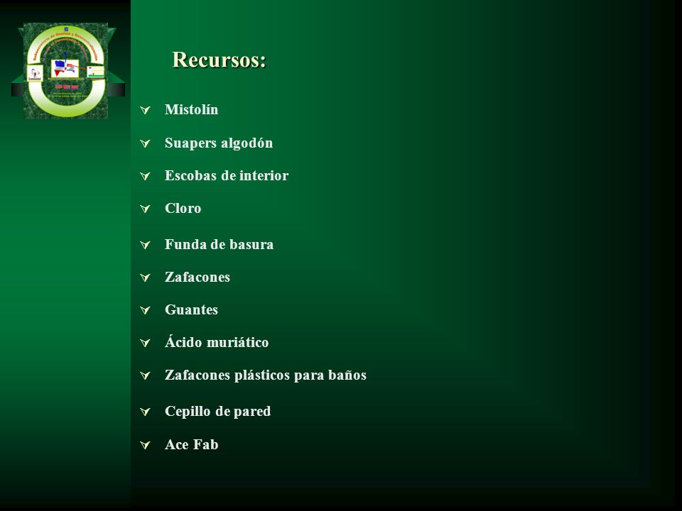 Recursos: Mistolín Suapers algodón Escobas de interior Cloro