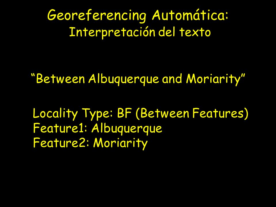 Georeferencing Automática: Interpretación del texto