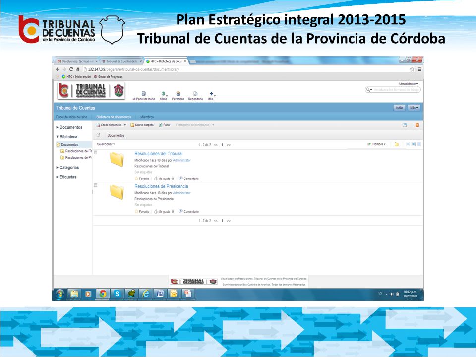 Plan Estratégico integral Tribunal de Cuentas de la Provincia de Córdoba