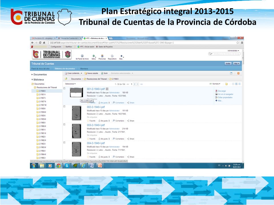 Plan Estratégico integral Tribunal de Cuentas de la Provincia de Córdoba