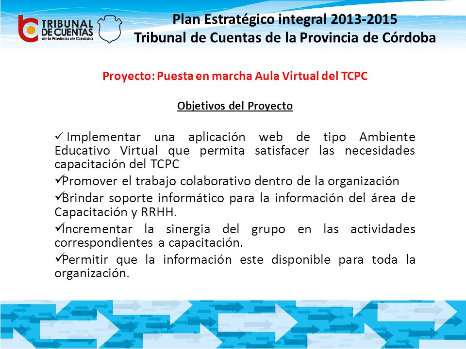 Plan Estratégico integral Tribunal de Cuentas de la Provincia de Córdoba
