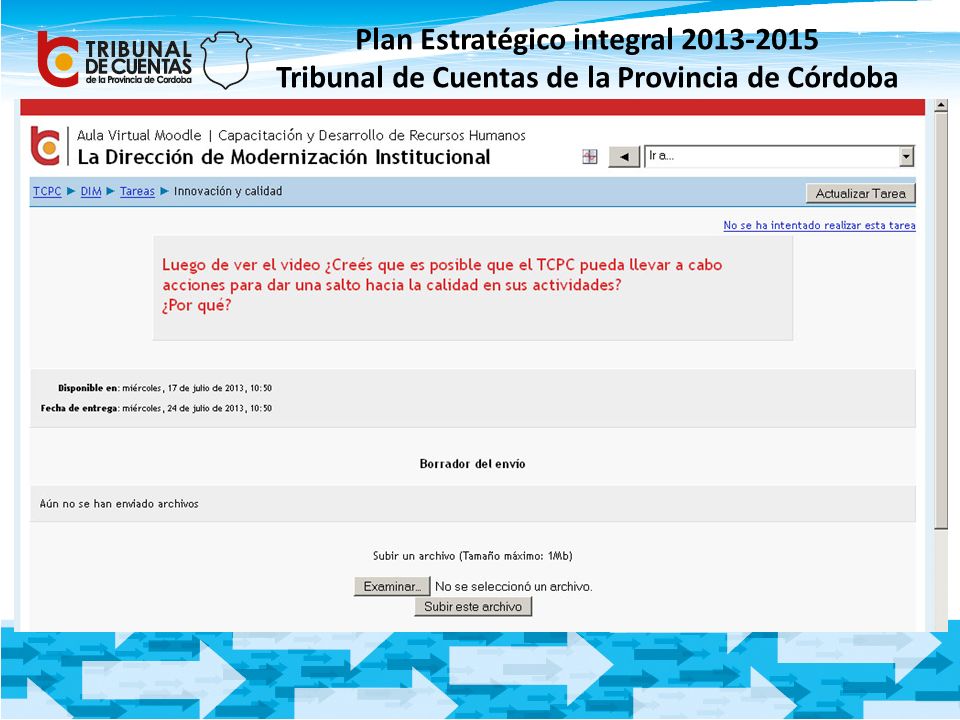 Plan Estratégico integral Tribunal de Cuentas de la Provincia de Córdoba