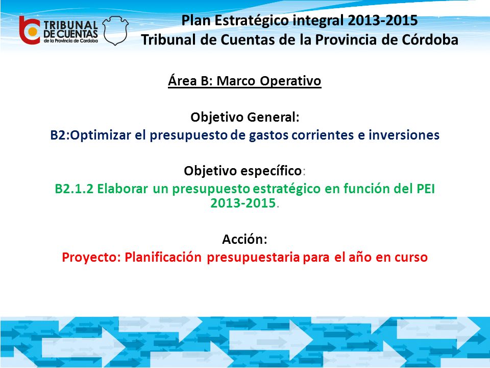 Plan Estratégico integral Tribunal de Cuentas de la Provincia de Córdoba
