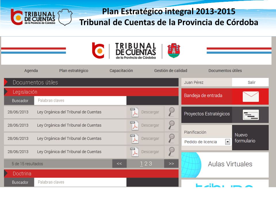 Plan Estratégico integral Tribunal de Cuentas de la Provincia de Córdoba