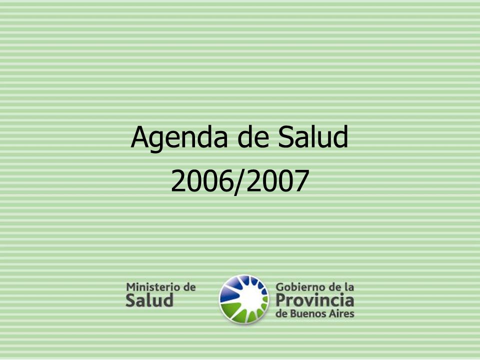 Agenda de Salud 2006/2007