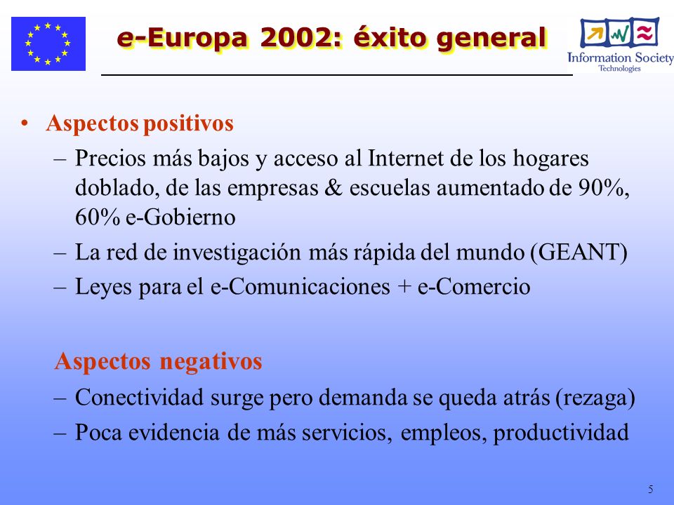 e-Europa 2002: éxito general