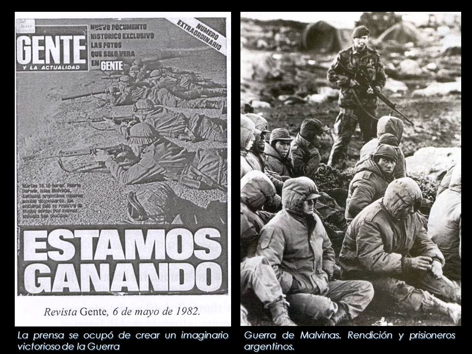 La prensa se ocupó de crear un imaginario victorioso de la Guerra