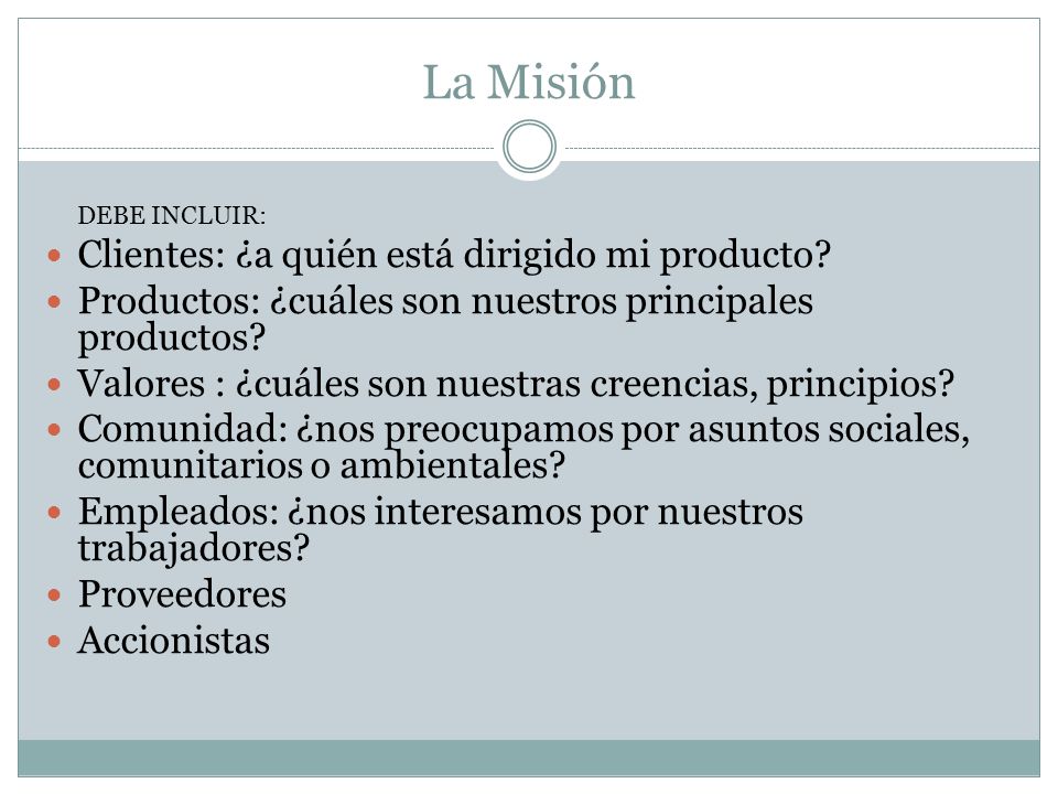 La Misión Clientes: ¿a quién está dirigido mi producto