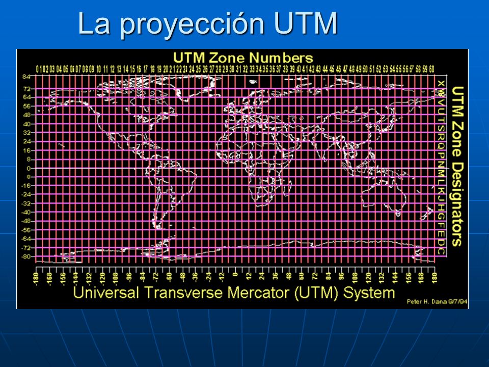 La proyección UTM