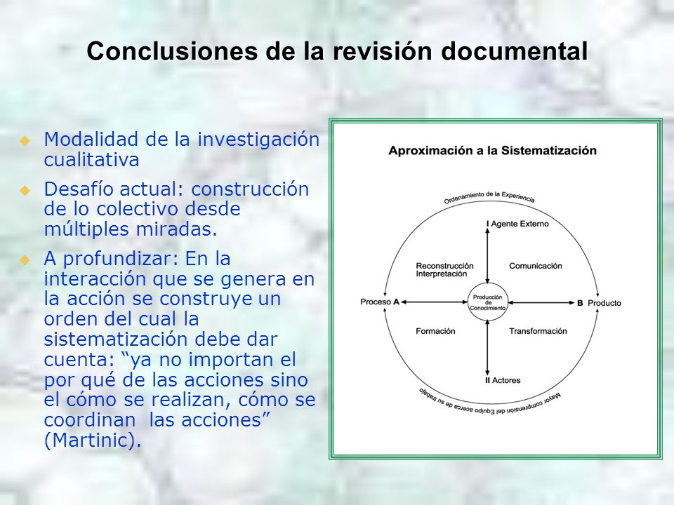 Conclusiones de la revisión documental