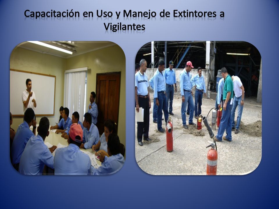 Capacitación en Uso y Manejo de Extintores a Vigilantes