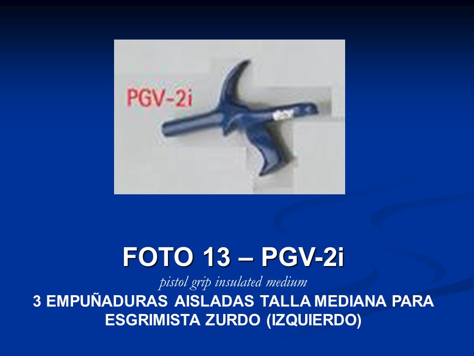 3 EMPUÑADURAS AISLADAS TALLA MEDIANA PARA ESGRIMISTA ZURDO (IZQUIERDO)