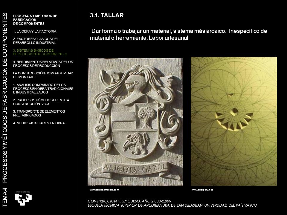 TEMA 4 PROCESOS Y MÉTODOS DE FABRICACIÓN DE COMPONENTES 3.1. TALLAR