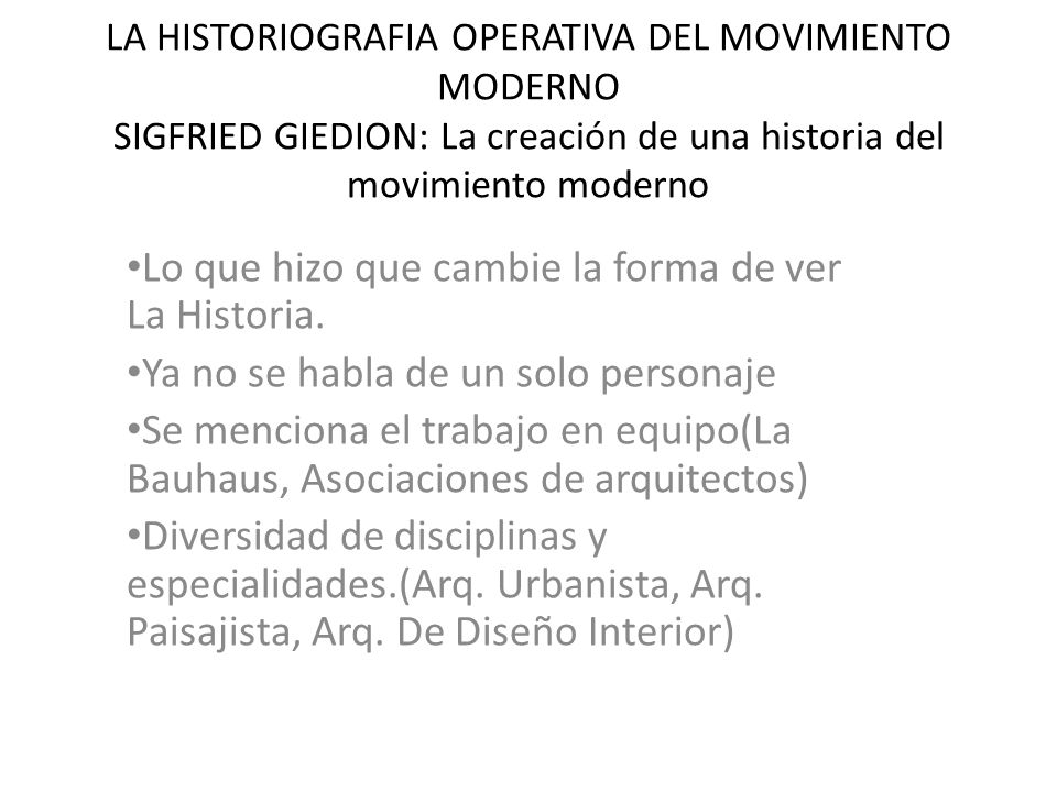 Lo que hizo que cambie la forma de ver La Historia.