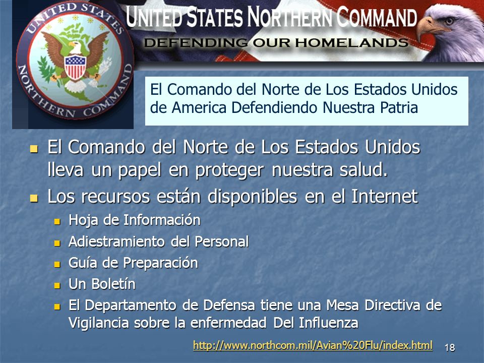 North America El Comando del Norte de Los Estados Unidos de America Defendiendo Nuestra Patria.