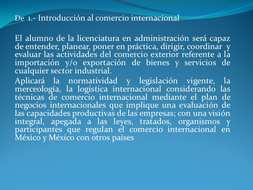 TECNICAS DE COMERCIALIZACIÓN INTERNACIONAL